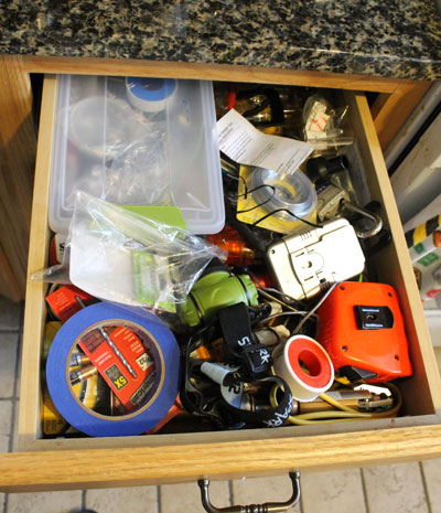 Junk drawer. Standard issue.